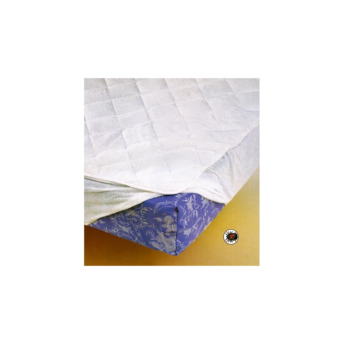 Funda colchón acolchada impermeable antiácaros