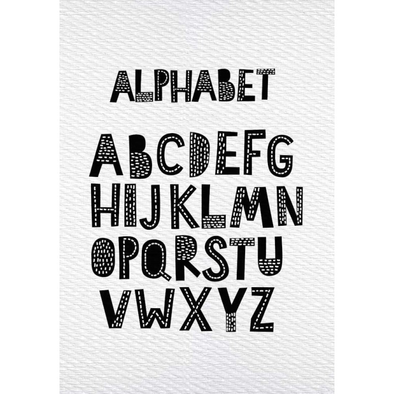 Alfombra impresión digital infantil Alphabet